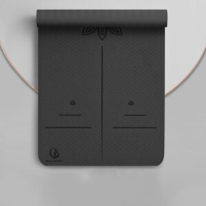 Yoga Mat With Alignment Lines